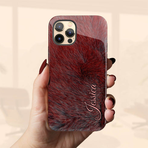 Personalized Whimsical Animal Fur iPhone Case